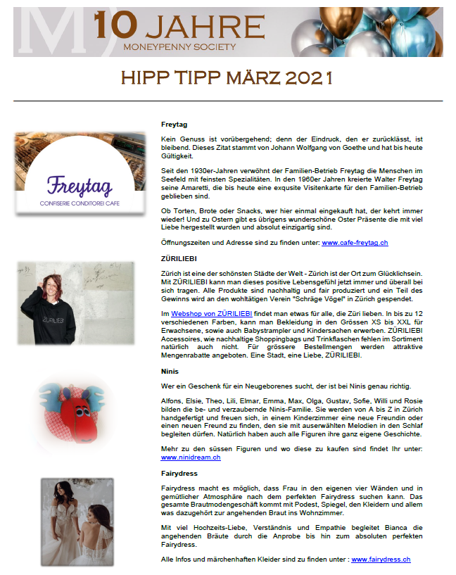 Hipp Tipp März 2021