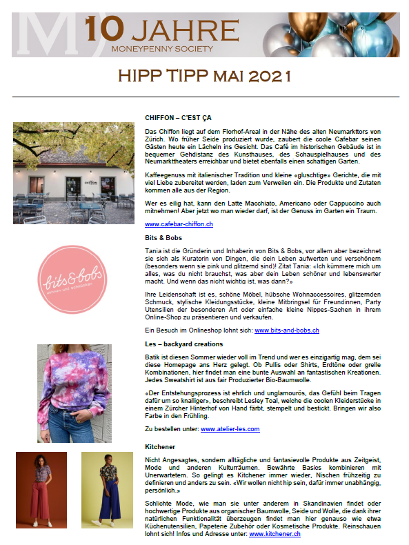 Hipp Tipp Mai 2021