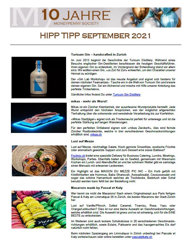 Hipp Tipp September 2021